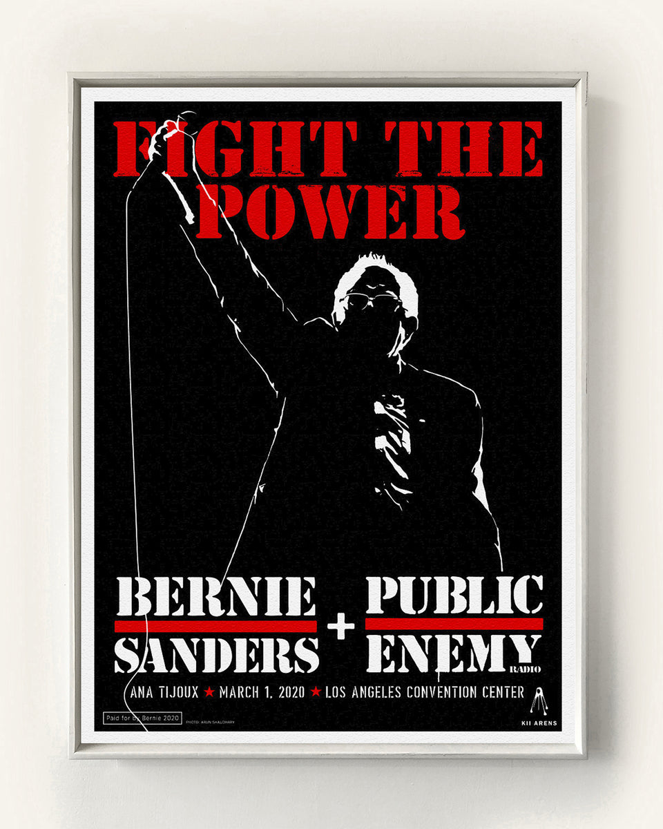 Bernie Sanders X Public Enemy – Kii Arens Art