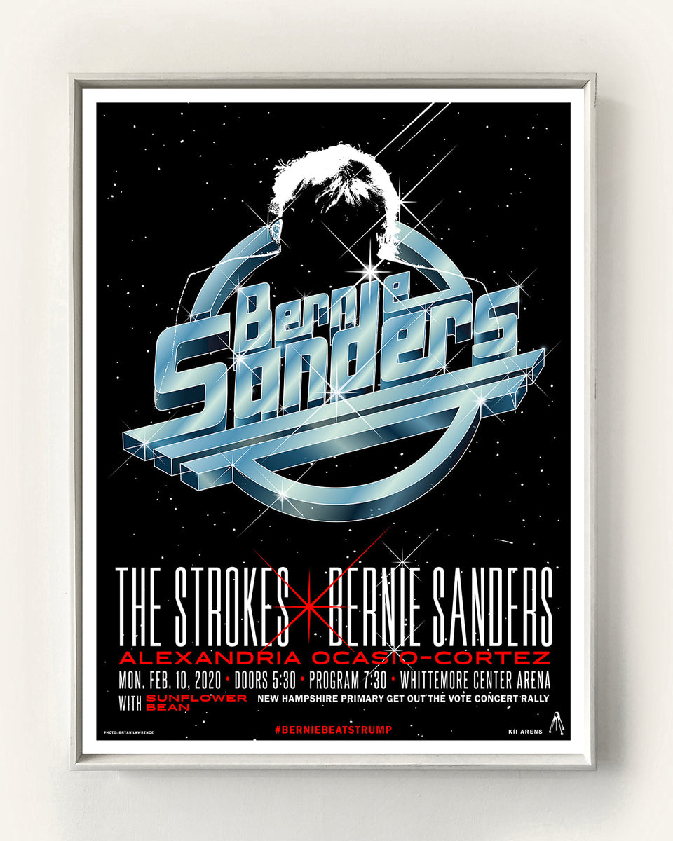 Bernie Sanders X The Strokes – Kii Arens Art