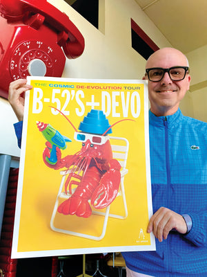 B-52's + DEVO TOUR POSTER 2O25 – Kii Arens Art