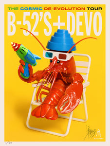 B-52's + DEVO TOUR POSTER 2O25 – Kii Arens Art