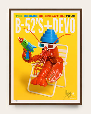 B-52's + DEVO TOUR POSTER 2O25 – Kii Arens Art