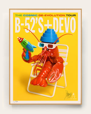 B-52's + DEVO TOUR POSTER 2O25 – Kii Arens Art