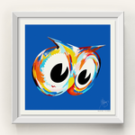 Blue Owl Print