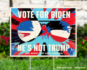 VOTE FOR BIDEN Art-Yard Sign