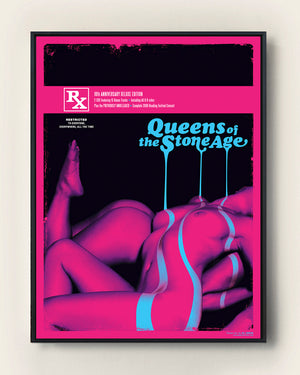 QUEENS OF THE STONE AGE - 10TH ANNIVERSARY RATED R (PINK/BLUE)